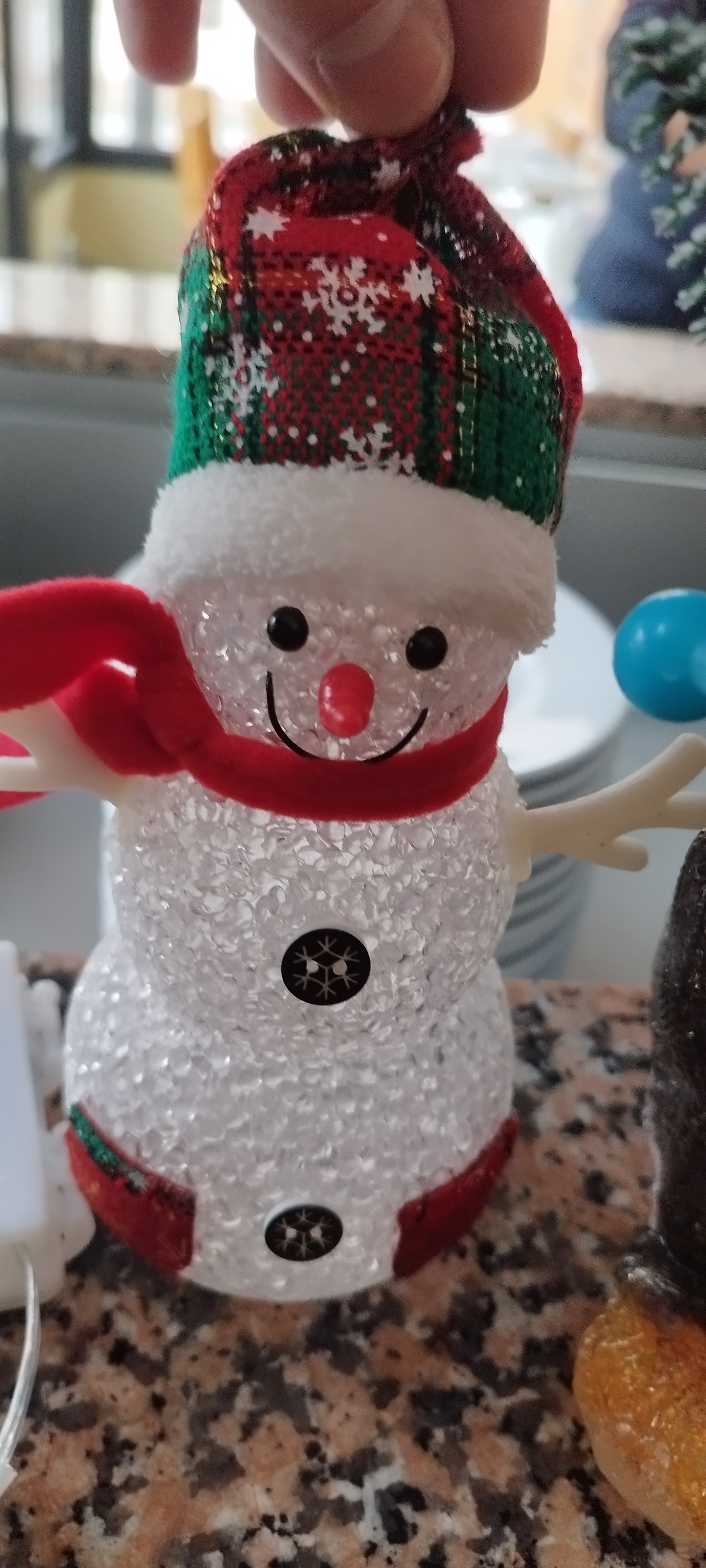 Bonhomme de neige acrylique