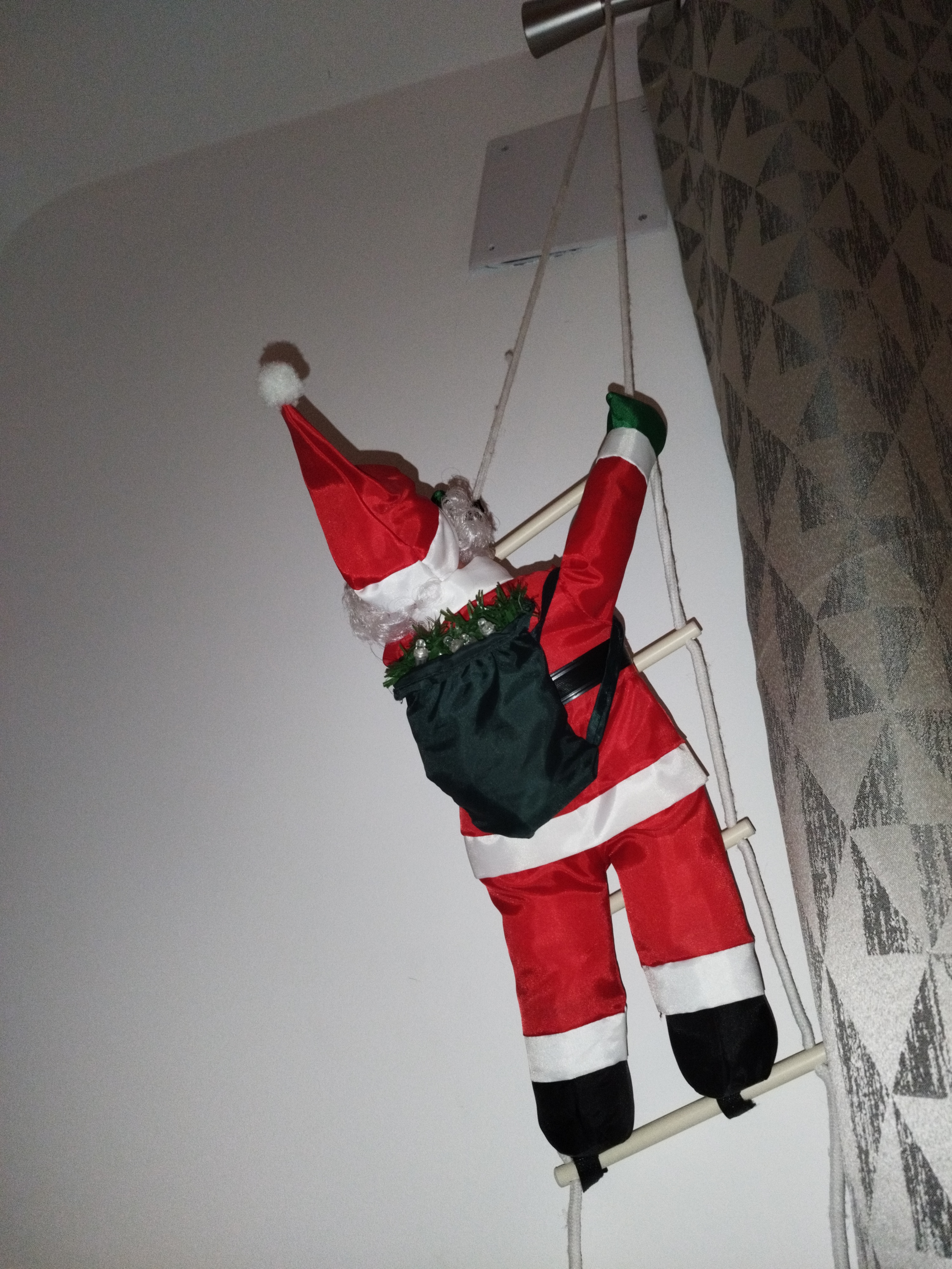 Père Noël à l'échelle