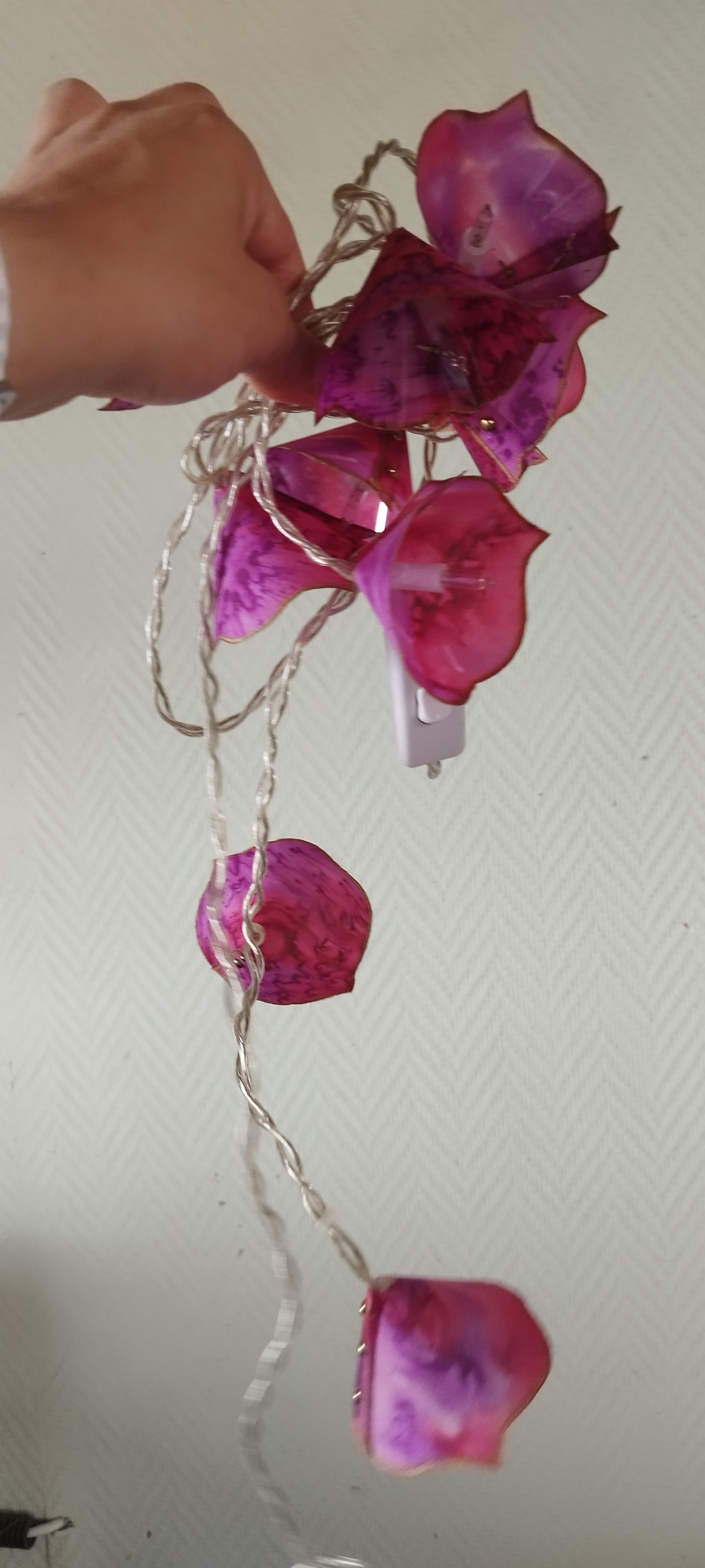 Guirlande 1m rose Agnès
